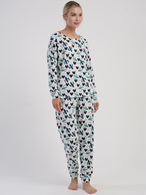Купить Бавовняний домашній комплект з довгим рукавом VIENETTA 5033663846 в Украина в Lingerie.ua - Одяг для дому та відпочинку, Фото 2