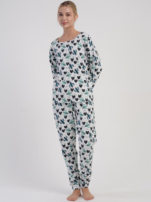 Купить Бавовняний домашній комплект з довгим рукавом VIENETTA 5033663846 в Украина в Lingerie.ua - Одяг для дому та відпочинку, Фото 5