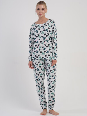 Купить Бавовняний домашній комплект з довгим рукавом VIENETTA 5033663846 в Украина в Lingerie.ua - Одяг для дому та відпочинку, Фото 6