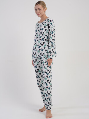 Купить Бавовняний домашній комплект з довгим рукавом VIENETTA 5033663846 в Украина в Lingerie.ua - Одяг для дому та відпочинку, Фото 7