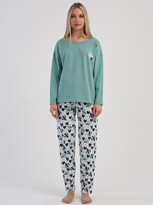 Купить Хлопковый домашний комплект с длинным рукавом VIENETTA 5033653846 в Украина в Lingerie.ua - Одяг для дому та відпочинку, Фото 3