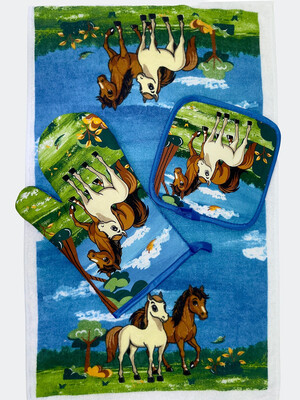 Купить Набор для кухни 3 в 1 с новогодним принтом MALLORY HOME 3203 в Украина в Lingerie.ua - Одяг для дому та відпочинку, Фото 3