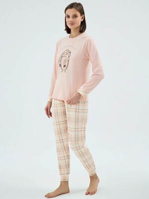 Купить Бавовняний домашній комплект з довгим  рукавом SEVIM 17074 в Украина в Lingerie.ua - Одяг для дому та відпочинку, Фото 3