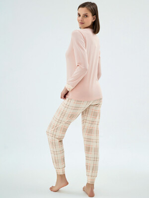 Купить Бавовняний домашній комплект з довгим  рукавом SEVIM 17074 в Украина в Lingerie.ua - Одяг для дому та відпочинку, Фото 4