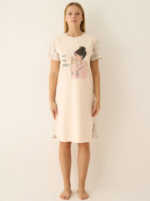 Хлопковая туника с коротким рукавом SEVIM 14291