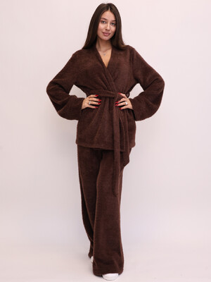 Купить Теплый шерстяной костюм из кардигана и брюк LINGERIE 170819-О в Украина в Lingerie.ua - Одяг для дому та відпочинку, Фото 10