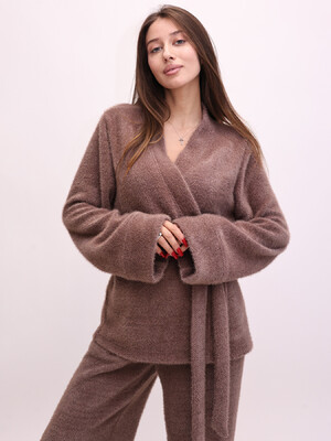 Купить Теплый шерстяной костюм из кардигана и брюк LINGERIE 170819-О в Украина в Lingerie.ua - Одяг для дому та відпочинку, Фото 8