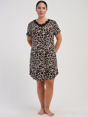 Купить Нічна сорочка великого розміру з коротким рукавом VIENETTA 5080320757 в Украина в Lingerie.ua - Одяг для дому та відпочинку, Фото 2