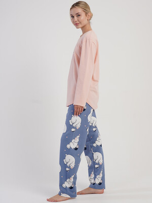 Купить Байковий домашній комплект із довгим рукавом VIENETTA 5040471122 в Украина в Lingerie.ua - Одяг для дому та відпочинку, Фото 2