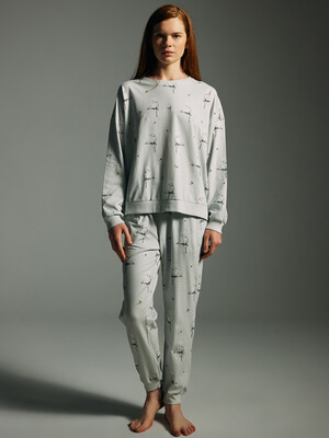 Купить Хлопковый домашний комплект с длинным рукавом HAYS 62245 в Украина