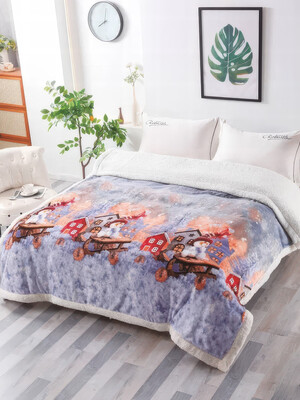 Купить Плюшевый плед с новогодним принтом 150х200 MALLORY HOME 1883 в Украина в Lingerie.ua - Одяг для дому та відпочинку, Фото 6