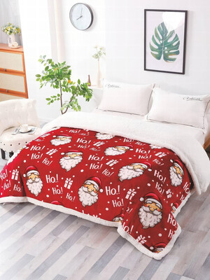 Купить Плюшевый плед с новогодним принтом 150х200 MALLORY HOME 1883 в Украина в Lingerie.ua - Одяг для дому та відпочинку, Фото 9