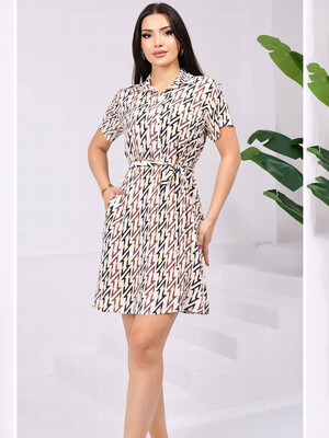 Купить Летнее платье на пуговицах с коротким рукавом JEN 06703 в Украина в Lingerie.ua - Одяг для дому та відпочинку, Фото 1