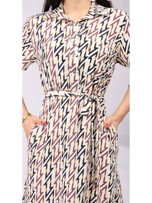 Купить Летнее платье на пуговицах с коротким рукавом JEN 06703 в Украина в Lingerie.ua - Одяг для дому та відпочинку, Фото 3