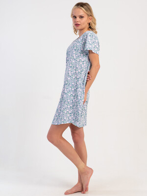 Купить Бавовняна туніка з коротким рукавом VIENETTA 5100305177 в Украина в Lingerie.ua - Одяг для дому та відпочинку, Фото 2