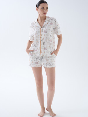 Купить Бавовняна класична піжама з шортами HAYS 70126 в Украина