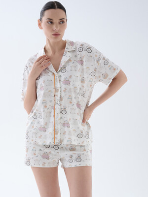 Купить Бавовняна класична піжама з шортами HAYS 70126 в Украина в Lingerie.ua - Одяг для дому та відпочинку, Фото 9