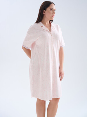 Купить Хлопковый халат на пуговицах с коротким рукавом HAYS 70243 в Украина в Lingerie.ua - Одяг для дому та відпочинку, Фото 2