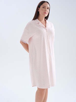 Купить Хлопковый халат на пуговицах с коротким рукавом HAYS 70243 в Украина в Lingerie.ua - Одяг для дому та відпочинку, Фото 3