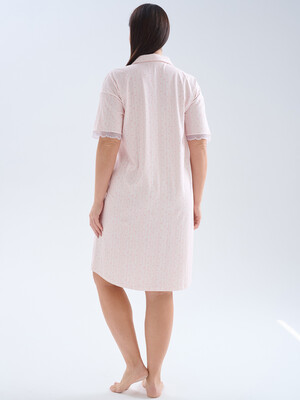Купить Хлопковый халат на пуговицах с коротким рукавом HAYS 70243 в Украина в Lingerie.ua - Одяг для дому та відпочинку, Фото 4