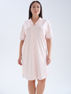 Купить Хлопковый халат на пуговицах с коротким рукавом HAYS 70243 в Украина в Lingerie.ua - Одяг для дому та відпочинку, Фото 5