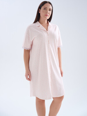 Купить Хлопковый халат на пуговицах с коротким рукавом HAYS 70243 в Украина в Lingerie.ua - Одяг для дому та відпочинку, Фото 7