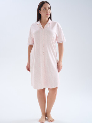 Купить Хлопковый халат на пуговицах с коротким рукавом HAYS 70243 в Украина в Lingerie.ua - Одяг для дому та відпочинку, Фото 9