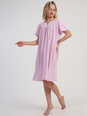 Купить Хлопковая ночная сорочка с коротким рукавом VIENETTA 1618854080 в Украина в Lingerie.ua - Одяг для дому та відпочинку, Фото 3