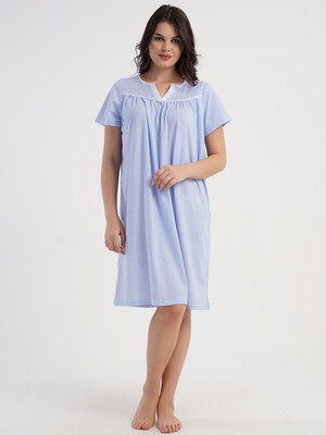 Купить Хлопковая ночная сорочка с коротким рукавом VIENETTA 1618854080 в Украина в Lingerie.ua - Одяг для дому та відпочинку, Фото 5