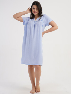 Купить Хлопковая ночная сорочка с коротким рукавом VIENETTA 1618854080 в Украина в Lingerie.ua - Одяг для дому та відпочинку, Фото 8