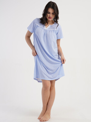 Купить Хлопковая ночная сорочка с коротким рукавом VIENETTA 1618854080 в Украина в Lingerie.ua - Одяг для дому та відпочинку, Фото 10