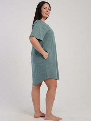 Купить Бавовняна туніка великого розміру з коротким рукавом VIENETTA 5120090000 в Украина в Lingerie.ua - Одяг для дому та відпочинку, Фото 2