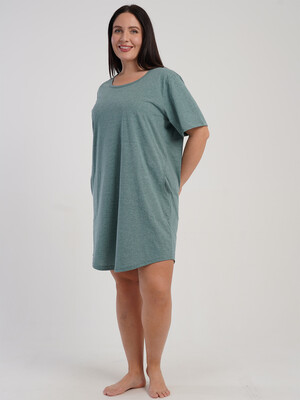 Купить Бавовняна туніка великого розміру з коротким рукавом VIENETTA 5120090000 в Украина в Lingerie.ua - Одяг для дому та відпочинку, Фото 5