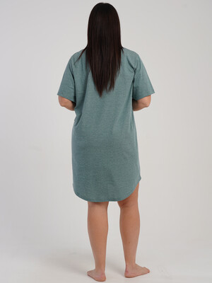 Купить Бавовняна туніка великого розміру з коротким рукавом VIENETTA 5120090000 в Украина в Lingerie.ua - Одяг для дому та відпочинку, Фото 7