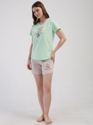 Купить Хлопковый домашний комплект из футболки и шорт VIENETTA 4101420000 в Украина в Lingerie.ua - Одяг для дому та відпочинку, Фото 3