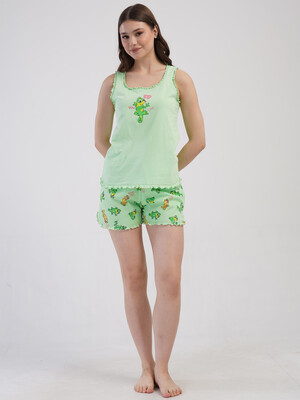Купить Бавовняний літній комплект (майка + шорти) VIENETTA 4082866820 в Украина в Lingerie.ua - Одяг для дому та відпочинку, Фото 5