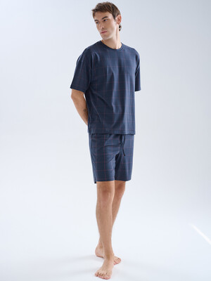 Мужской домашний комплект с коротким рукавом (футболка + шоры) HAYS 70615