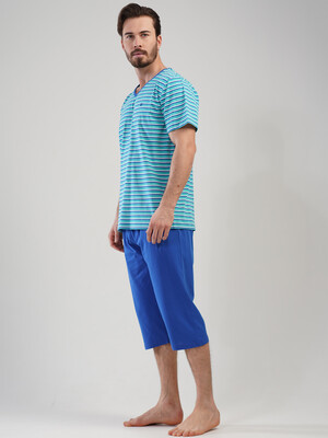 Купить Літній костюм з коротким рукавом (футболка + капрі) VIENETTA MAN 1111720000 в Украина в Lingerie.ua - Одяг для дому та відпочинку, Фото 3