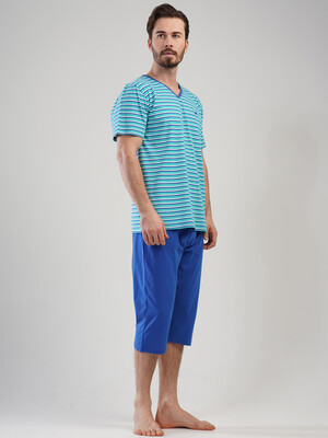 Купить Літній костюм з коротким рукавом (футболка + капрі) VIENETTA MAN 1111720000 в Украина в Lingerie.ua - Одяг для дому та відпочинку, Фото 4