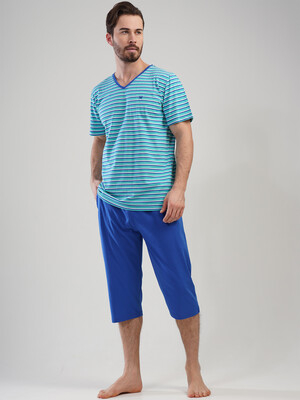 Купить Літній костюм з коротким рукавом (футболка + капрі) VIENETTA MAN 1111720000 в Украина в Lingerie.ua - Одяг для дому та відпочинку, Фото 5