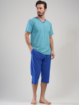 Купить Літній костюм з коротким рукавом (футболка + капрі) VIENETTA MAN 1111720000 в Украина в Lingerie.ua - Одяг для дому та відпочинку, Фото 6