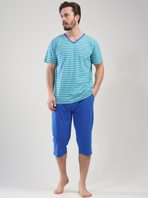 Купить Літній костюм з коротким рукавом (футболка + капрі) VIENETTA MAN 1111720000 в Украина в Lingerie.ua - Одяг для дому та відпочинку, Фото 8