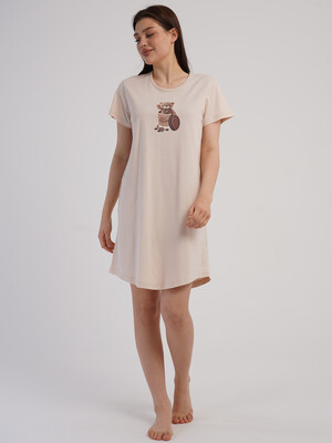 Купить Хлопковая туника с коротким рукавом VIENETTA 6011430000 в Украина в Lingerie.ua - Одяг для дому та відпочинку, Фото 6