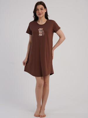Купить Хлопковая туника с коротким рукавом VIENETTA 6011430000 в Украина в Lingerie.ua - Одяг для дому та відпочинку, Фото 8