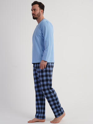 Купить Хлопковый домашний костюм (лонгслив + брюки) VIENETTA MAN 6020240350 в Украина в Lingerie.ua - Одяг для дому та відпочинку, Фото 2