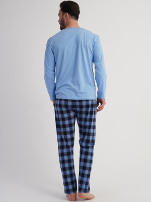 Купить Хлопковый домашний костюм (лонгслив + брюки) VIENETTA MAN 6020240350 в Украина в Lingerie.ua - Одяг для дому та відпочинку, Фото 3