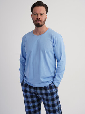 Купить Хлопковый домашний костюм (лонгслив + брюки) VIENETTA MAN 6020240350 в Украина в Lingerie.ua - Одяг для дому та відпочинку, Фото 5