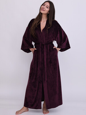 Купить Велюровый халат кимоно длинный LINGERIE 170878 в Украина в Lingerie.ua - Одяг для дому та відпочинку, Фото 6