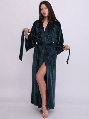 Купить Велюровый халат кимоно длинный LINGERIE 170878 в Украина в Lingerie.ua - Одяг для дому та відпочинку, Фото 9