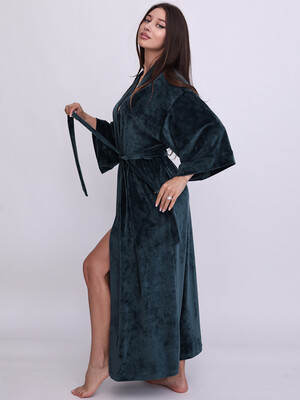 Купить Велюровый халат кимоно длинный LINGERIE 170878 в Украина в Lingerie.ua - Одяг для дому та відпочинку, Фото 8
